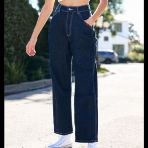 john galt talia dark wash cargo pants